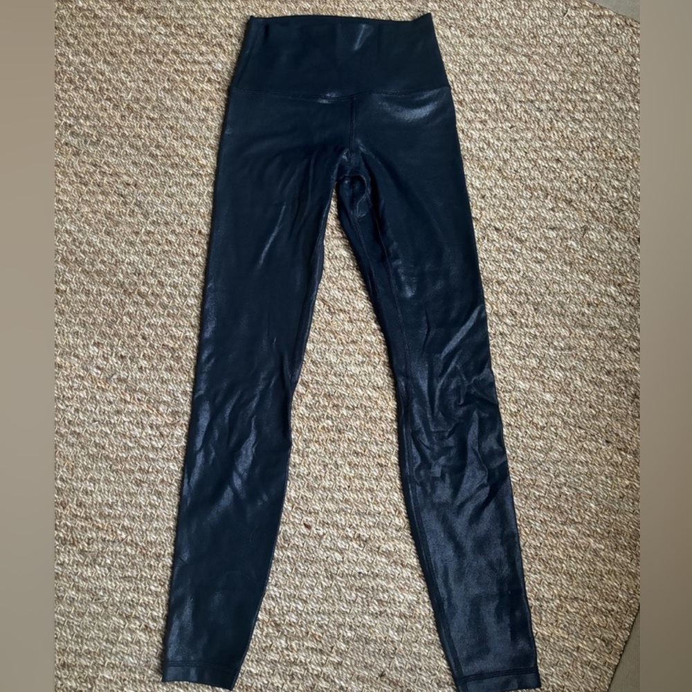 Lululemon Align High-Rise Leggings 28” Black Shine size 4